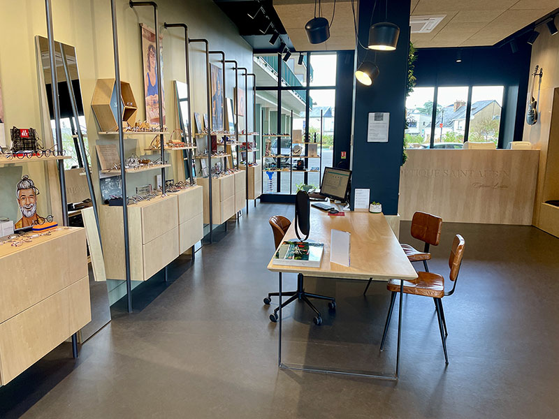 Présentoir des montures de lunette